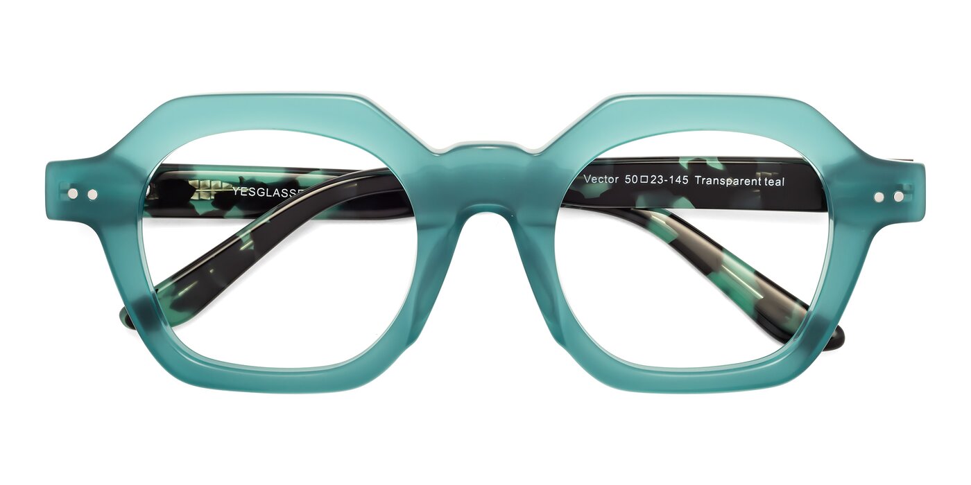 Vector - Transparent Teal Eyeglasses