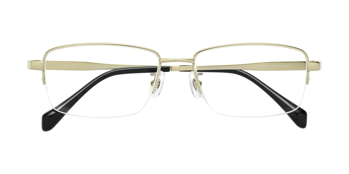 Profile - Gold Eyeglasses