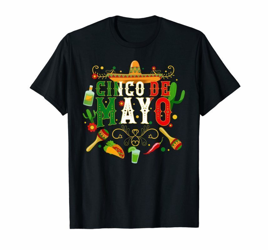 Fiesta Cinco De Mayo T Shirts Men Women Tshirt Taco T-shirt ...