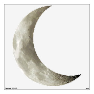 Crescent Moon Wall Decals & Wall Stickers | Zazzle