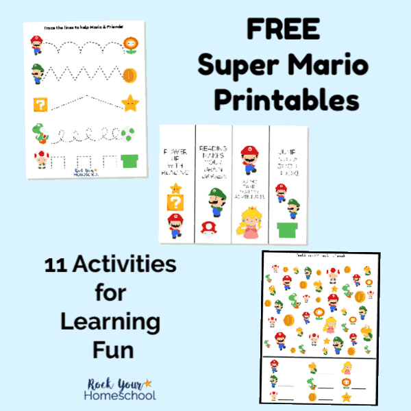 Super Mario Activities Printable Free These Free Super Mario Printables ...