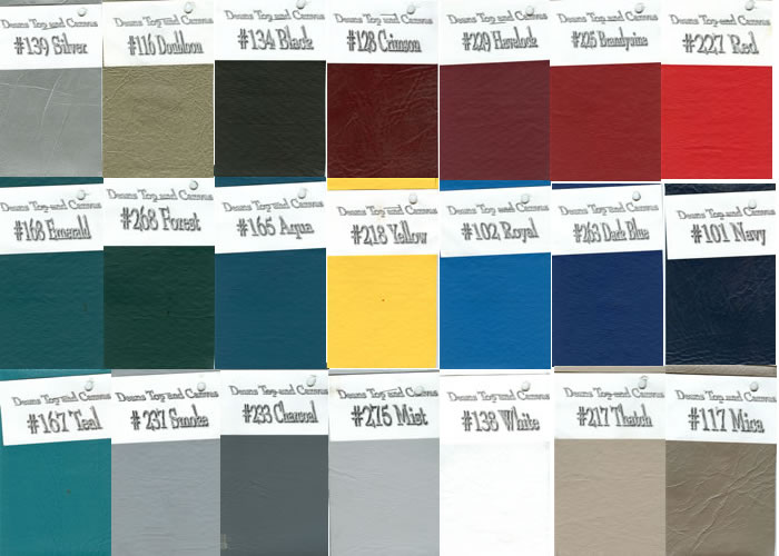 Seat Fabric Color Chart