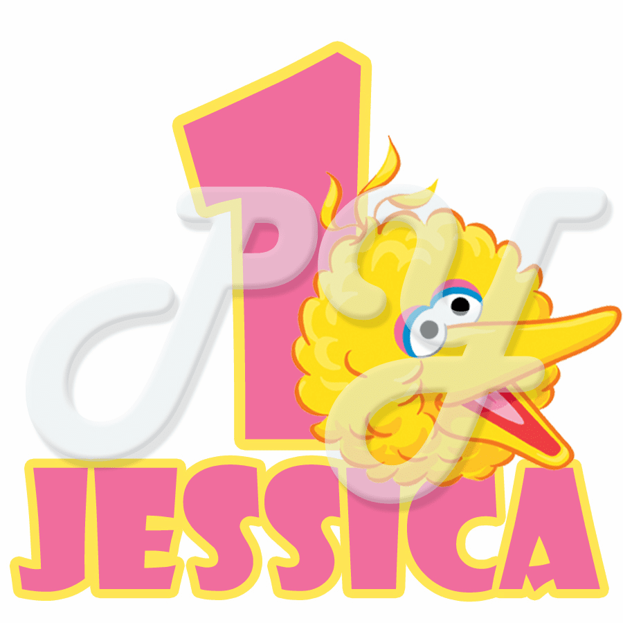 Big Bird personalized birthday t shirt