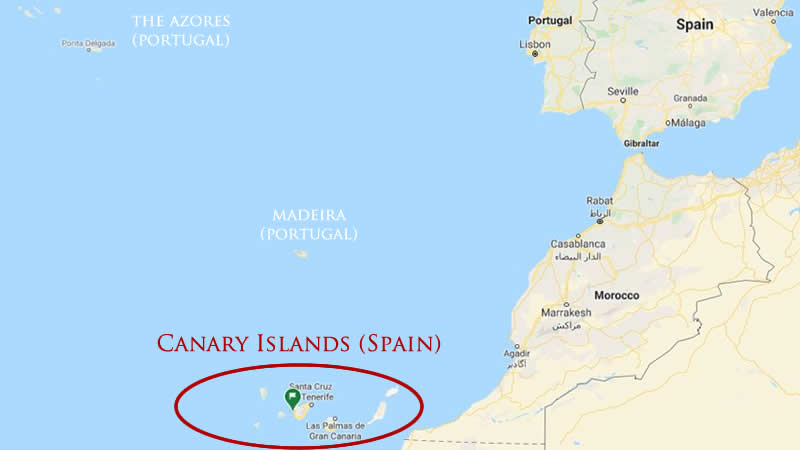 Map Of Europe With Canary Islands - Map of world