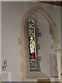 SU9205 : Stained glass window in the chancel at St Mary, Aldingbourne (2) by Basher Eyre