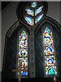 SU7512 : Christ Church Forestside- stained glass window by Basher Eyre