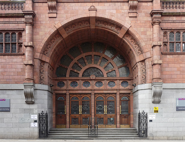 Detail of former UMIST building, Sackville Street, Manchester (2)