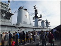 SJ3390 : Crowds aboard H.M.S. Illustrious by Richard Hoare