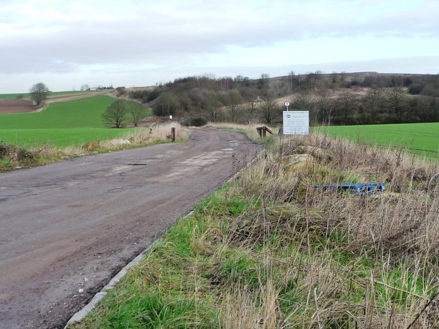 Access track to Copley Lane Quarry