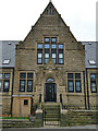 SE2627 : Peel Street Board School, Morley  main entrance by Stephen Craven