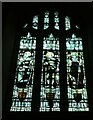 SU8297 : St Botolph, Bradenham: west window by Basher Eyre