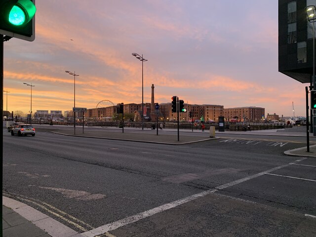 Across to Canning Dock area viewed from the Strand, Liverpool