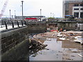 SJ3390 : Liverpool Canal Link - constructing the lock by John S Turner