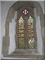 SU8423 : Stained glass window within St Mary's, Chithurst (1) by Basher Eyre