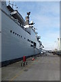 SJ3390 : Quayside H.M.S Illustrious stern to bow by Richard Hoare