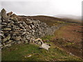 SH7476 : Boundary Wall, Maen Esgob by Chris Andrews