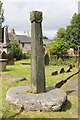 SJ0743 : The Cross-Shaft at Saint Mael and Saint Sulien's Church, Corwen by Jeff Buck