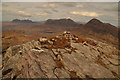 NC1107 : Summit of Sgorr Tuath, Ross-shire by Andrew Tryon