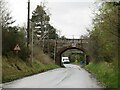 NH8922 : Bridge over Station Road, Carrbridge, near Aviemore by Malc McDonald