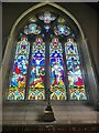 SU1368 : St Michael and All Angels, West Overton: stained glass window (I) by Basher Eyre