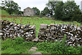 SD9287 : Footpath leading towards a typical Wensleydale field barn by Andrew Whale