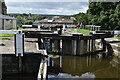 SE1039 : Top gates of Bingley Three Rise locks by David Martin