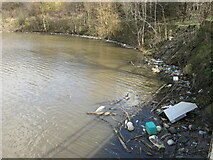 SE2533 : Farnley Balancing Reservoir Rubbish by Stephen Armstrong