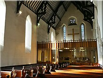 SE3535 : St James, Seacroft: nave, looking West by Stephen Craven