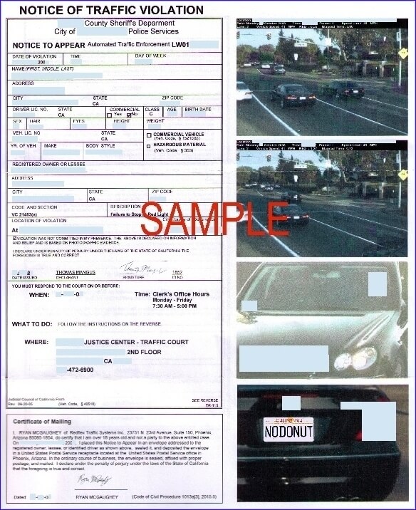 Red Light Camera Ticket Information | Kaczorowski Funeral Home, P.A