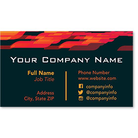 Designer Automotive Business Cards - Abstract Flame