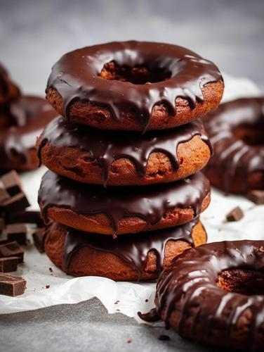 Decadent Vegan Chocolate Donuts