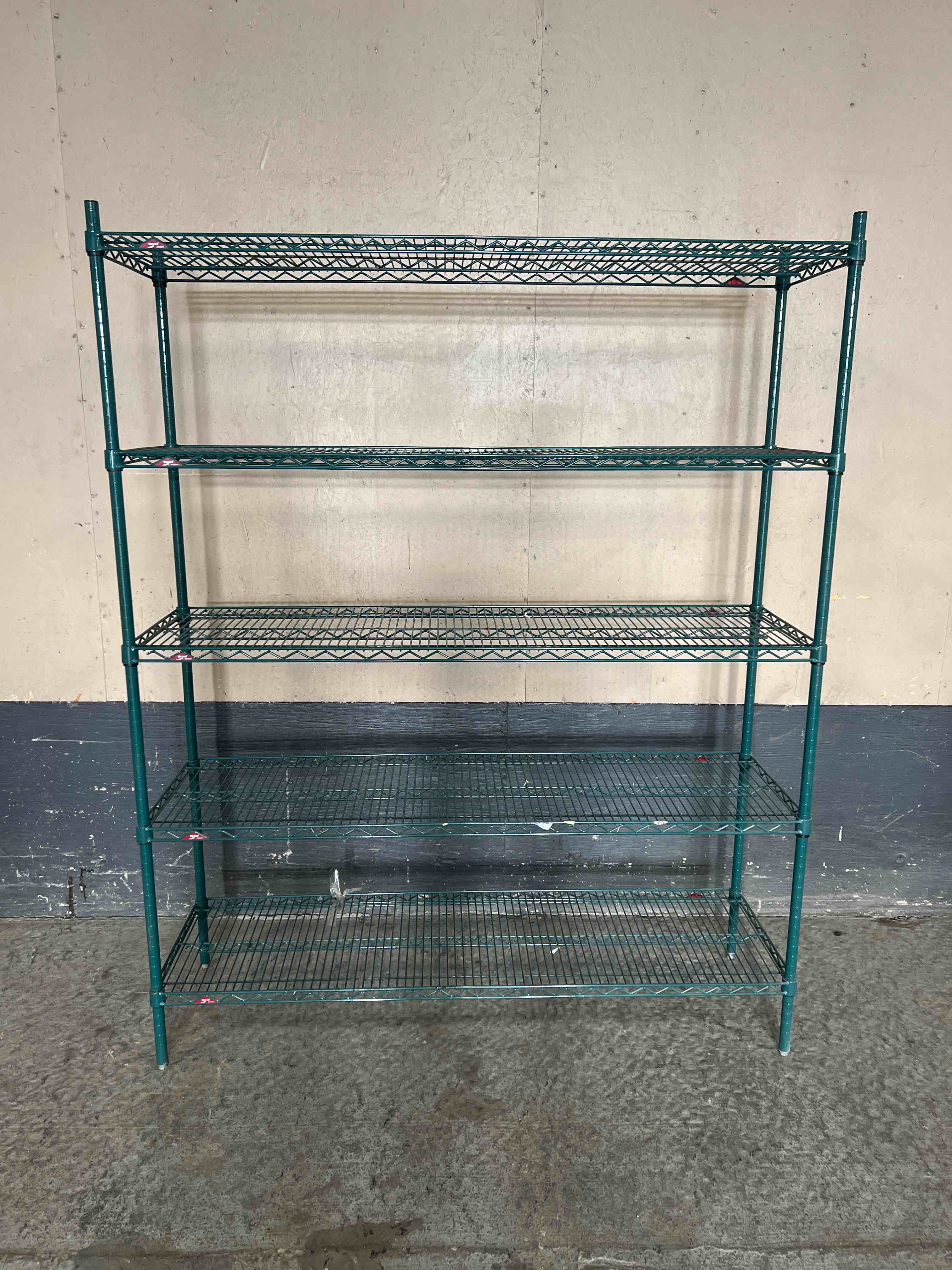 METRO GREEN EPOXY 5 SHELF STORAGE RACK 