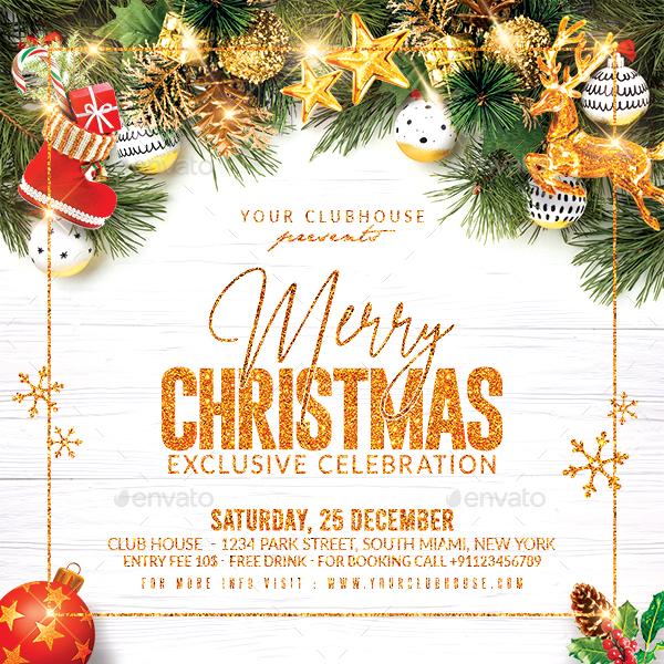 Christmas Flyer, Print Templates | GraphicRiver