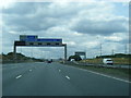 SE4523 : M62 westbound near Fairy Hill by Colin Pyle