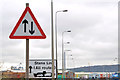  : Road signs near Belfast harbour by Albert Bridge