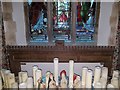 TM3780 : Memorial reredos inside St Peter's church, Spexhall by Helen Steed