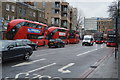 TQ3276 : Many buses, Camberwell by N Chadwick