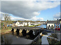 H4572 : A cloudy sky over the River Strule, Omagh by Kenneth  Allen