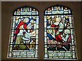 SU8758 : St Peter, Frimley: stained glass window (iii) by Basher Eyre