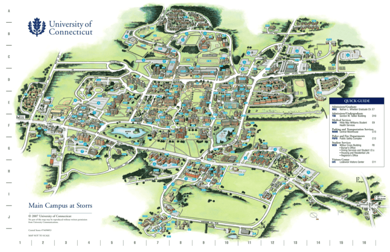 Map Of UConn Campus