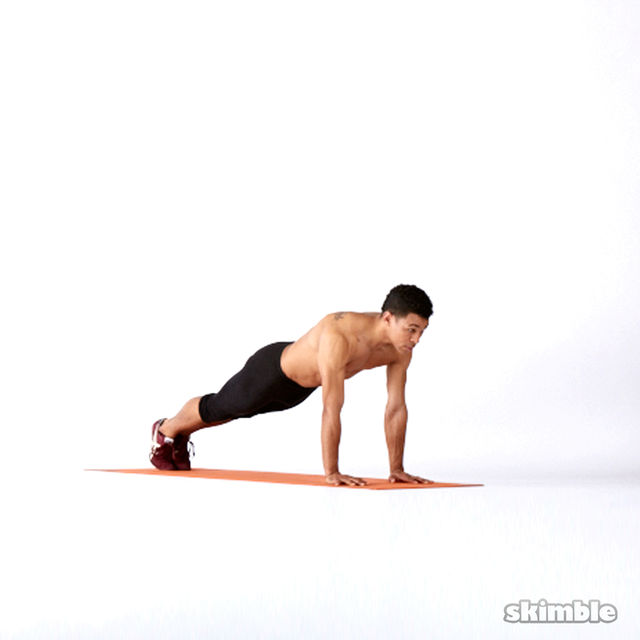 How to do: Plank with Arm Lifts - Step 1