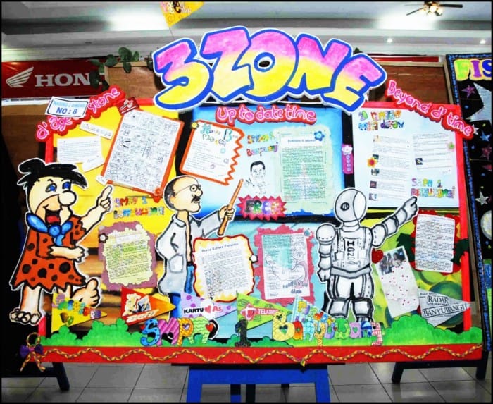 15 Contoh Mading  3D Kreatif Cara Membuat Hiasan  Bahan 