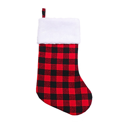 Mua Christmas Stocking Plaid Hanging Xmas Stockings Christmas Tree ...