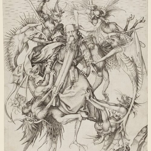 Saint Anthony Tormented by Demons, Martin Schongauer