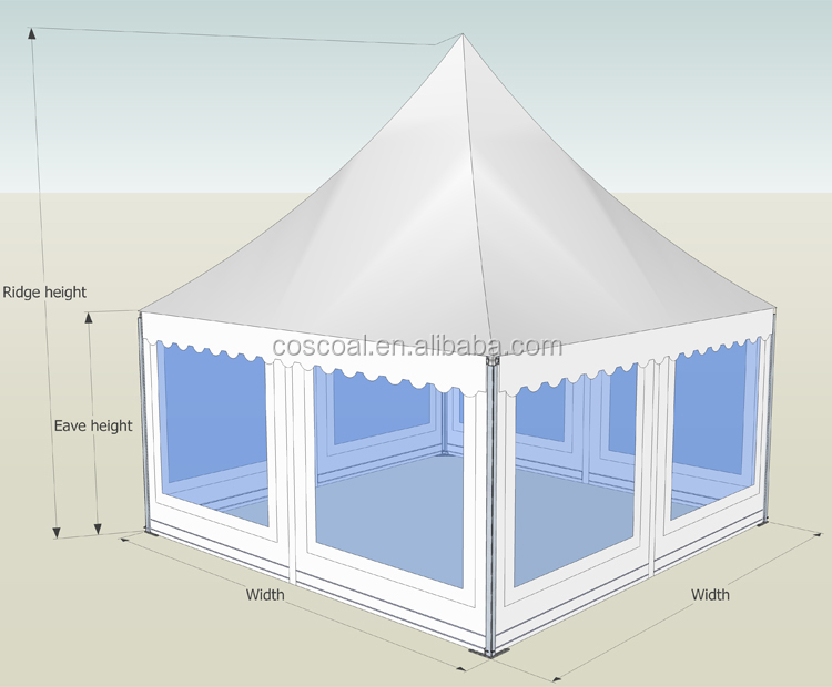 4x4,5x5,6x6 Chinese pagoda tents in Guangdong for party reception