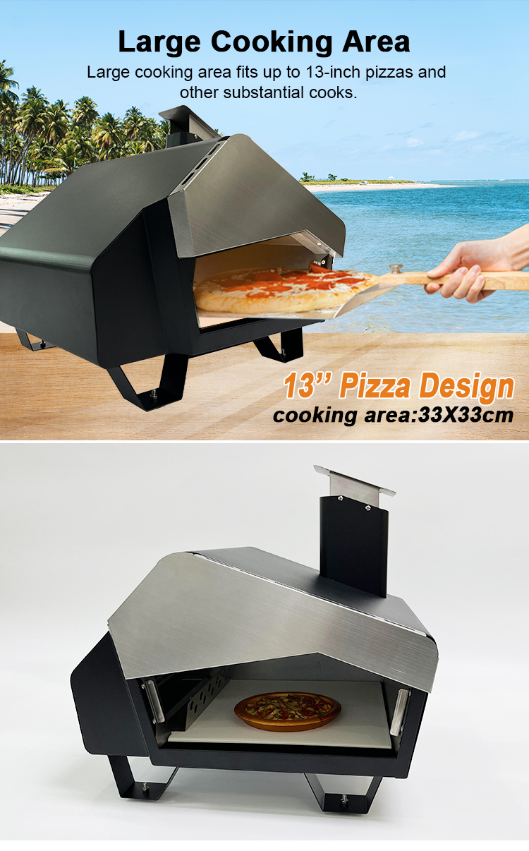 Fast Cooking Dual Fuel Home Large Modern Pizza Oven With Door - Buy ...