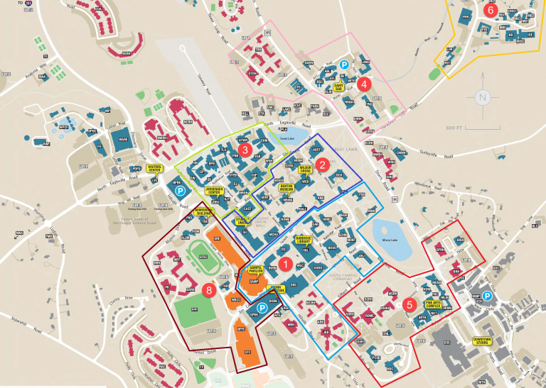 UConn Storrs Campus Map