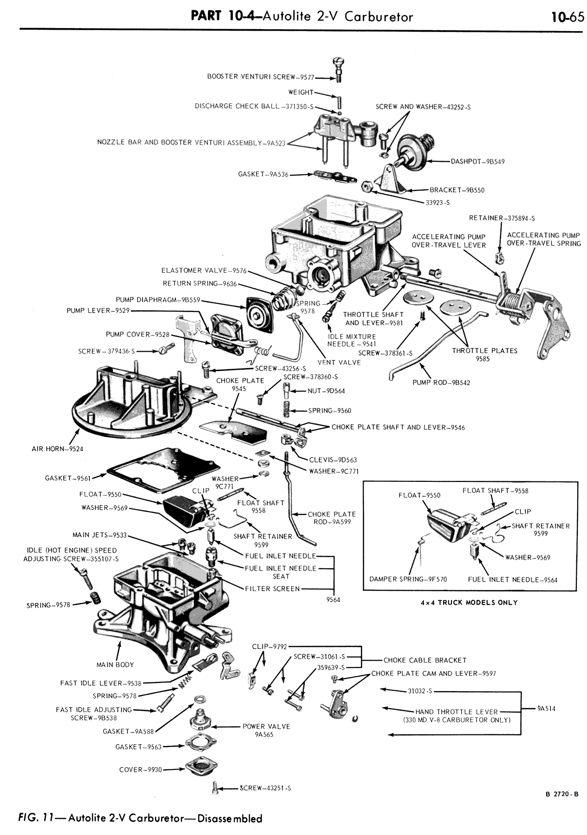 Ford Motorcraft 2150 Carburetor Diagram