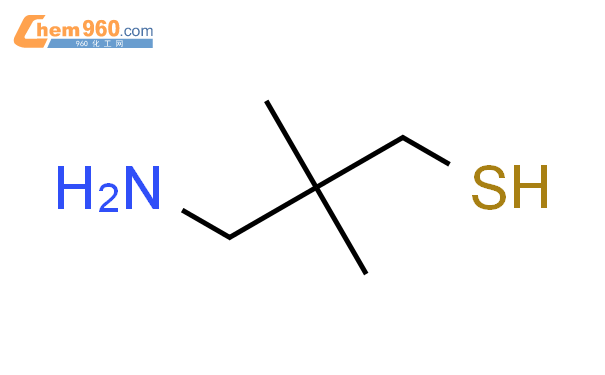 1505928-99-3,3-Amino-2,2-dimethylpropane-1-thiol化学式、结构式、分子式、mol – 960化工网