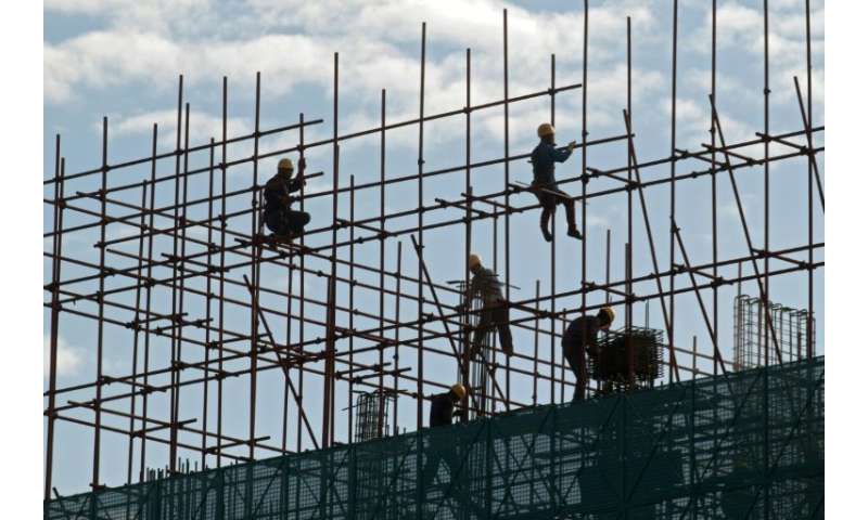 More than 8,000 workers are on the site building Beijing's second major international airport